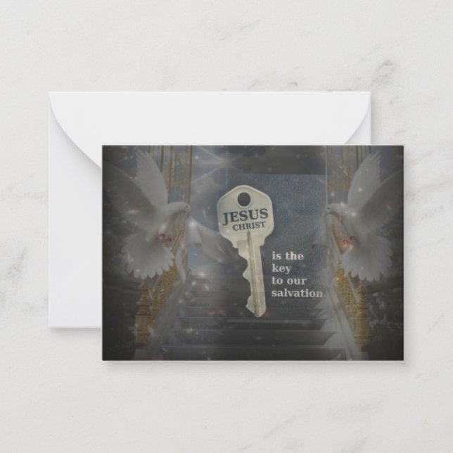 Carte De Correspondance Jésus-Christ, la clé du salut (Devant)