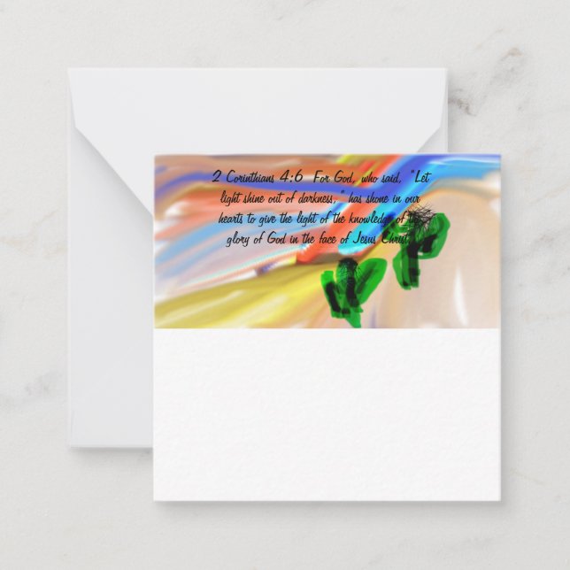 Carte De Correspondance Jésus lumière du monde (Devant)