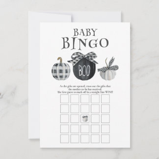 Carte De Correspondance Jeu de Bingo Baby shower Halloween