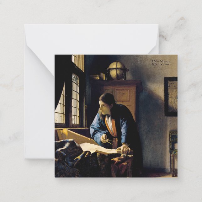 Carte De Correspondance Johannes Vermeer - Le géographe (Devant)