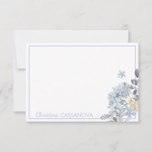 Carte De Correspondance Joli cadre floral Lavender Personnalisé