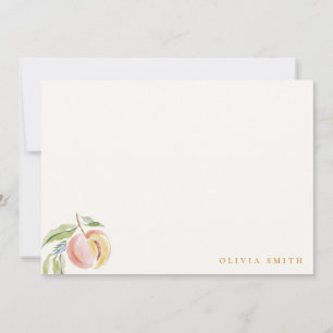 Carte De Correspondance Jolie Notre Petit Nectarine Aquarelle Anniversaire