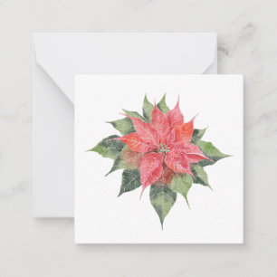 Carte De Correspondance Jolie Poinsettia