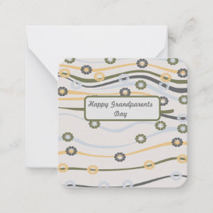 Carte De Correspondance Joyeuse Fête des Grands-Parents :