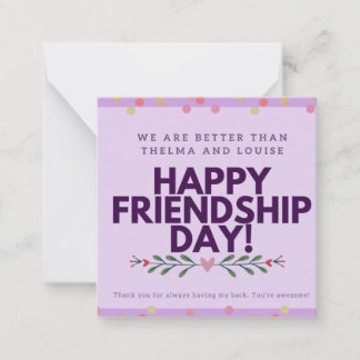 Carte De Correspondance Joyeuse Journée d'amitié Bonne Valentines Ami