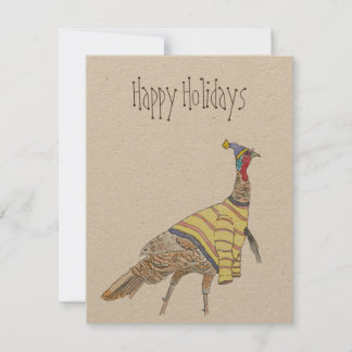 Carte De Correspondance Joyeuses Fêtes Cold Turkey
