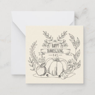 Carte De Correspondance Joyeux Action de grâce
