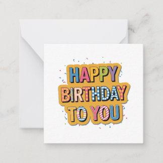 Carte De Correspondance Joyeux Anniversaire à motifs