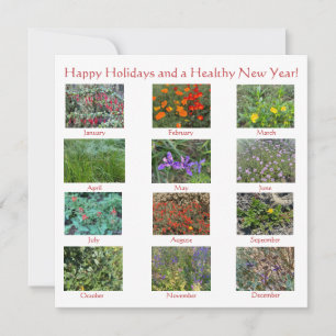 Carte De Correspondance Joyeux anniversaire et une nouvelle année florissa