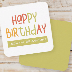 Carte De Correspondance Joyeux Anniversaire Preppy Jouer Amusant Salutatio