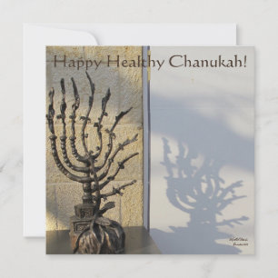 Carte De Correspondance Joyeux Chanoukah en santé !