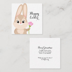 Carte De Correspondance Joyeux lapin mignon de Pâques
