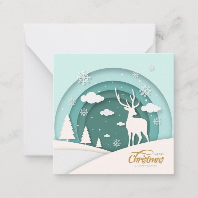 Carte De Correspondance Joyeux Noël (Devant)