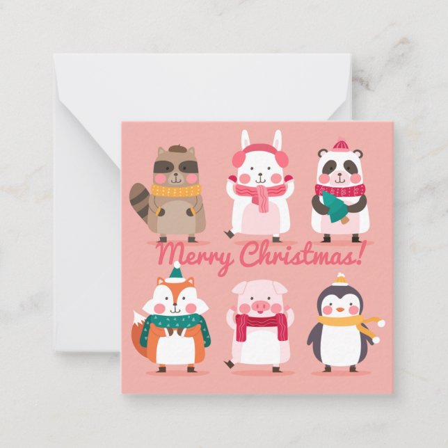 Carte De Correspondance Joyeux Noël (Devant)