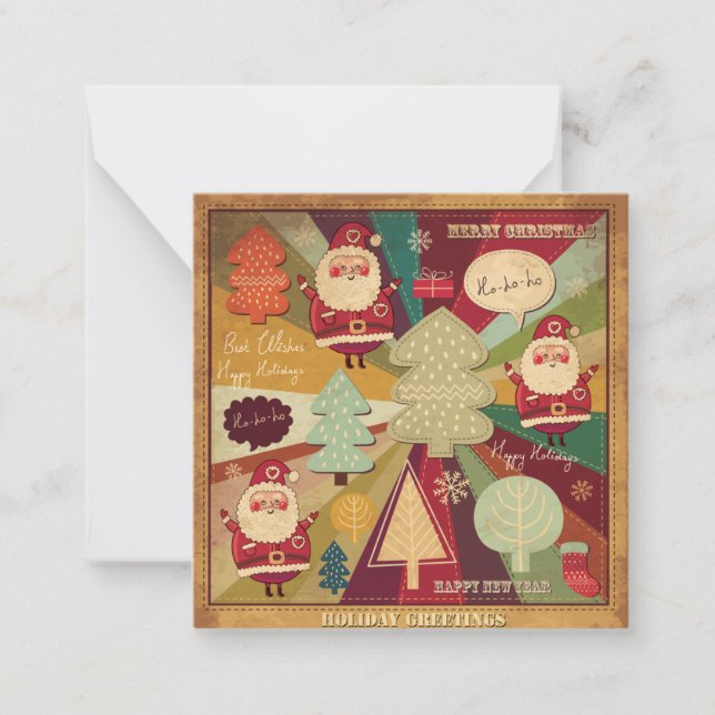 Carte De Correspondance Joyeux Noël (Devant)