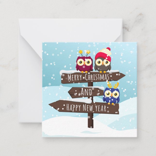Carte De Correspondance Joyeux Noël/Bonne Année (Devant)