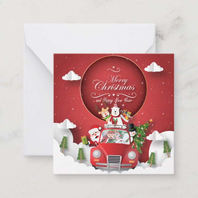 Carte De Correspondance Joyeux Noël/Bonne année (Devant)