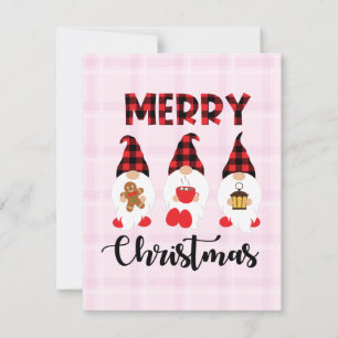 Carte De Correspondance Joyeux Noël - Buffalo nus plaid
