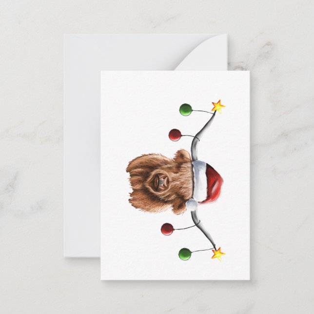 Carte De Correspondance Joyeux Noël Hielan Coo (Devant)