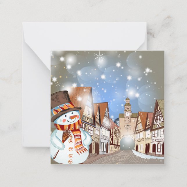 Carte De Correspondance Joyeux Noël/Joyeuses Fêtes (Devant)