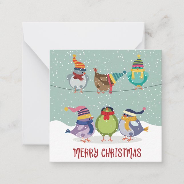 Carte De Correspondance Joyeux Noël mignon (Devant)