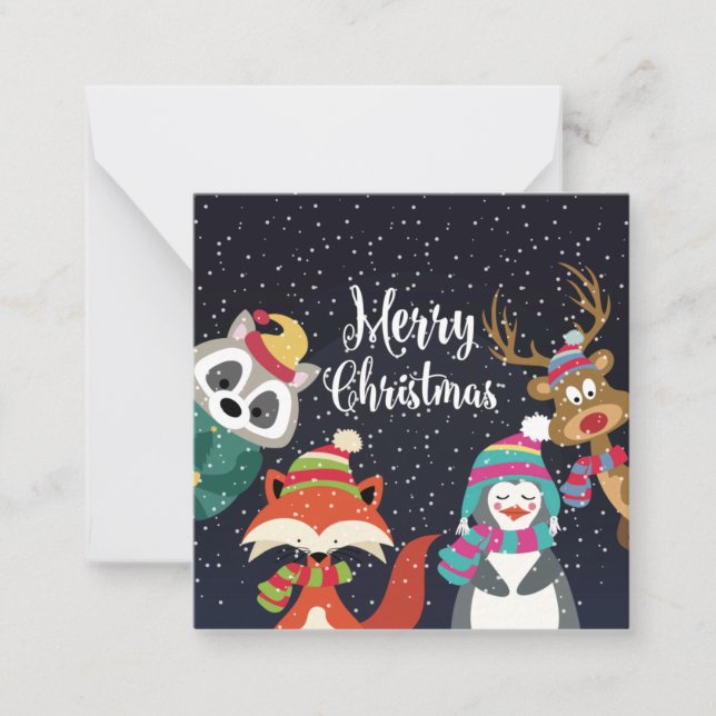 Carte De Correspondance Joyeux Noël mignon (Devant)