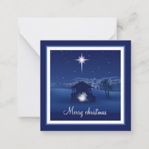 Carte De Correspondance Joyeux Noël Nativité