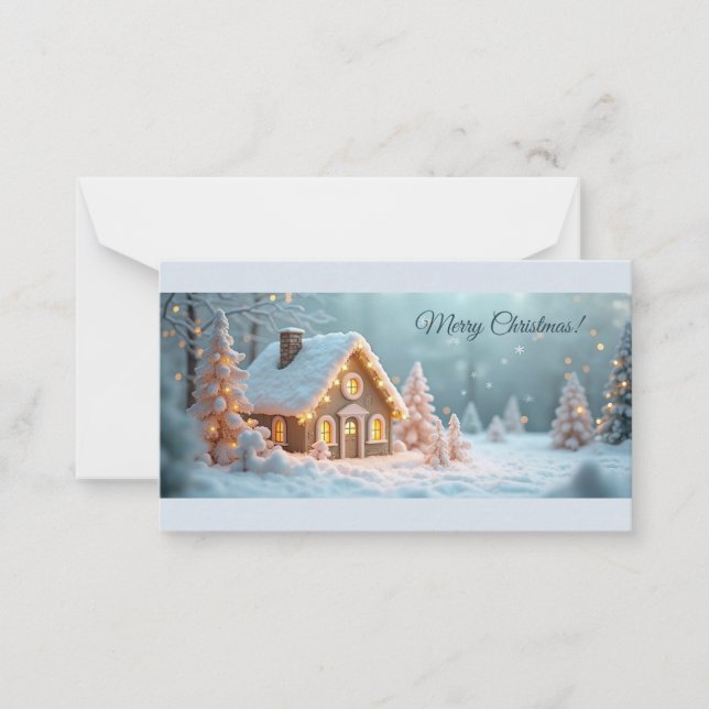 Carte De Correspondance Joyeux Noël ! Salutations de Noël. (Devant)