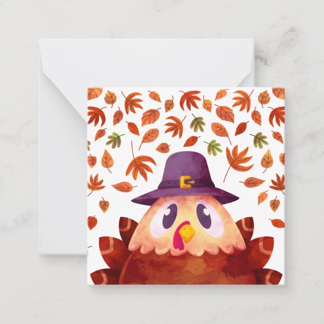 Carte De Correspondance Joyeux Thanksgiving (Devant)