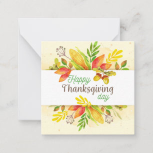 Carte De Correspondance Joyeux Thanksgiving