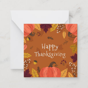 Carte De Correspondance Joyeux Thanksgiving