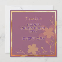 Joyeux Valentine's Violet TextIndigo Illuminat Gol