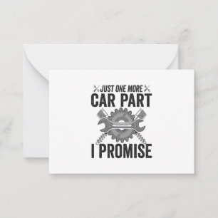 Carte De Correspondance Juste un de plus Voiture Partie i Promesse Funny M