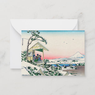Carte De Correspondance Katsushika Hokusai - Maison de thé à Koishikawa