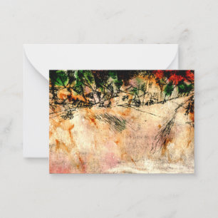 Carte De Correspondance Klee - Road Junction (dessin au charbon)