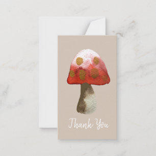 Carte De Correspondance La magie du champignon rouge