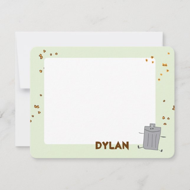 Carte De Correspondance La poubelle peut Merci (Devant)