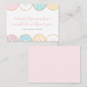 Carte De Correspondance La Saint-Valentin en classe pour les enfants Donut