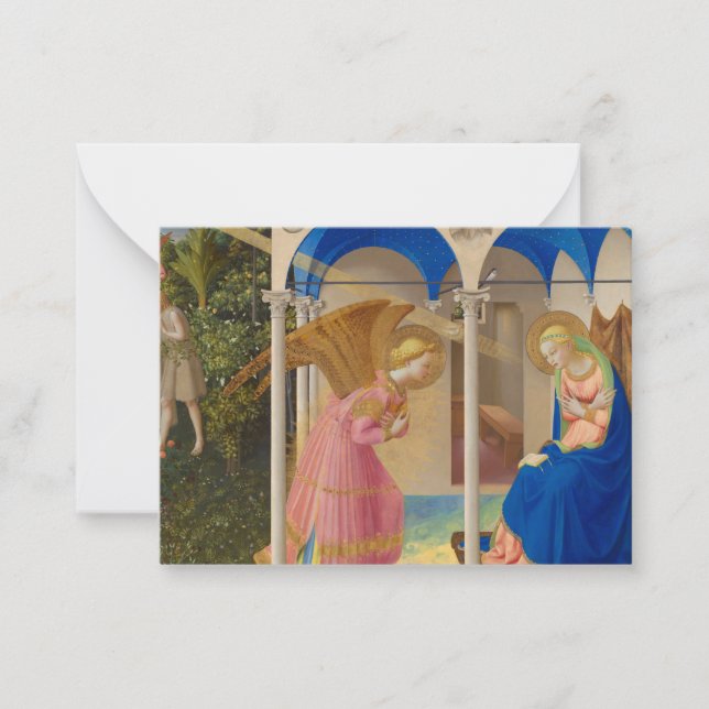 Carte De Correspondance L'Annonciation, 1426 par Fra Angelico (Devant)