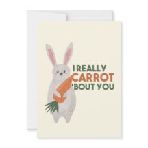 Lapin mignon jeu de mots carotte - Je me soucie vr