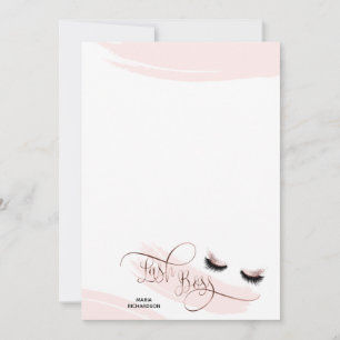 Carte De Correspondance Lashes rose Gold