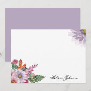 Carte De Correspondance Lavande douce Florale personnalisée
