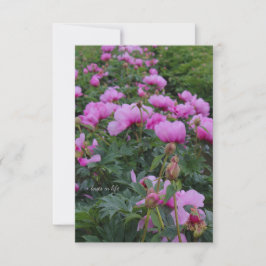 Carte De Correspondance Lavender Peonies