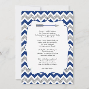Carte De Correspondance Le baby shower tribal vous remercient des notes