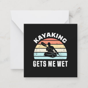 Carte De Correspondance Le kayak me mouille