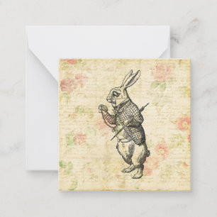 Carte De Correspondance Le lapin blanc Alice au pays des merveilles Art Vi