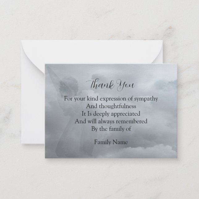 Carte De Correspondance Le Merci de l'ombre d'Angel (Devant)