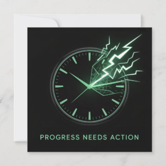 Carte De Correspondance Le progrès nécessite une action