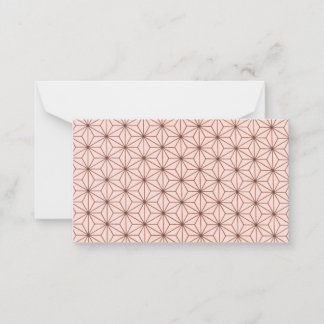 Carte De Correspondance leaf pattern