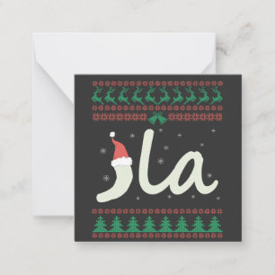 Carte De Correspondance L'élection du pull de Noël moche de Kamala Harris